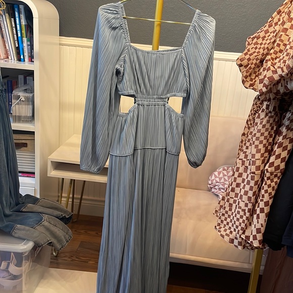 NWT Cutout blue maxi dress - Picture 1 of 3